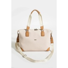 Just Polo Kadın Büyük Valiz Boy Ayarlanabilir Askılı Lüks El ve Omuz Çantası Shopper Ebat: 33 x 40 cm