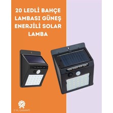 Nemere Ithalat Kablosuz Solar LED Lamba | Bahçe, Veranda, Merdiven Işığı, Otomatik Aç-Kapa Sensörlü