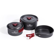 Özbience Pratik ve Şık 11 Parça Kamp Tencere Tava Seti, 2-3 Kişilik, Dayanıklı ve Kullanışlı