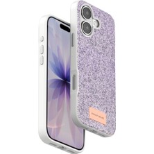 Arel Tech Store Onegif  Iphone 17 Bright Simli Kapak - Lila ARLSTRTCH-MPA3256