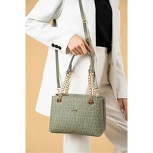 Just Polo Günlük Kombinlere Uygun Kadın Baskılı Uzun Ayarlanabilir Askılı Şık El ve Omuz Çantası Shoulder Bag
