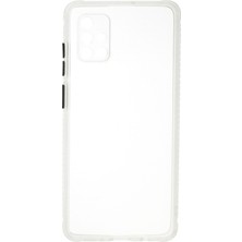 Newface Muratech New  Galaxy A71 Kılıf Miami Şeffaf Silikon  - Şeffaf