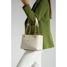 Just Polo Kadın Orta Boy Zincir Detaylı Ayarlanabilir Askılı Şık El & Omuz Çantası Shoulder Bag