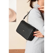 Just Polo Günlük Kombinlere Uygun Kadın Kabartma Baskılı El ve Omuz Çantası Shopper