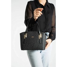 Just Polo Kadın Monogram Baskılı El ve Omuz Çantası 232066MH