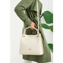 Just Polo Kadın Büyük Boy 4 Bölmeli Günlük Kullanıma Uygun Tote Bag Omuz Çantası 234028MH