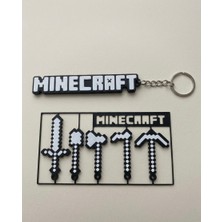 Red Button Kids Store Minecraft 5li Anahtarlık Seti ( Yazılı Anahtarlık Hediye )