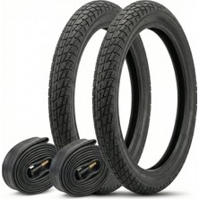 Bike Sky Black Cat Zırhlı Ön Arka Set Iç Dış Lastik 20X1.75 – 5 mm Zırh Kalınlığı, Elektrikli Bisikletler Içi Uyumlu