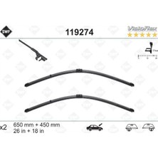 Valeo Muratech Silecek Supurgesi Swf Ruzgarlikli Flat 650MM-450MM Bmw F10 F01 F07