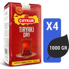 Çaykur Tiryaki Çayı 1000 gr - 4 Adet Siyah Çay