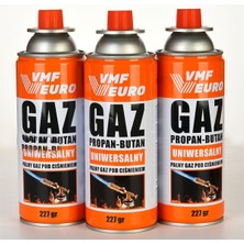 Özbience Kamp ve Açık Hava Kullanımına Uygun 3'lü Gaz Kartuş Seti, 227GR, Valfli