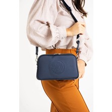 Just Polo Kadın Yeni Sezon Orta Boy Lakos Kumaş 5 Bölmeli Postacı Omuz Çantası Ebat 28 x 18 cm