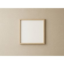 Woodenova Ahşap Çerçeveli Yazılabilir Duvar Panosu 60X60 cm – Silinebilir Beyaz Tahta Not & Menü Board