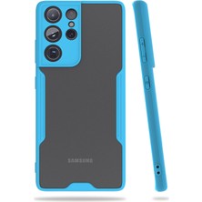 Newface Muratech New  Galaxy S21 Ultra Kılıf Platin Silikon - Mi