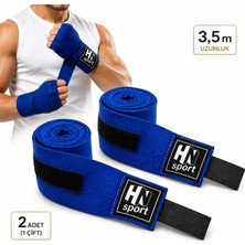 HN Sport Boks Kick Boks Muay Thai Wushu Sanda Tüm Sporlar Için El Bandajı 3,5 M. X 2 Adet Elastik Boks Bandajı