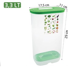 Özbience Yemek ve Meyve Saklama Kabı, 3,3 Litre, Şık ve Kullanışlı Dizayn