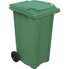 PremiumPort 240 Litre Tekerlekli Pedalsız Plastik Çöp Konteyneri