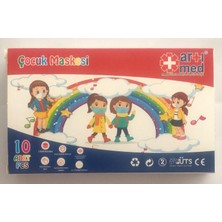 Montreal Artımed Çocuk Maskesi 10 Adet Beyaz ( 6 Adet )