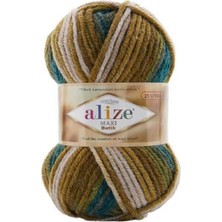 Alize Süperlena Maxı Yeşilli Kahfeli Batik 1 Adet Colar : 4684