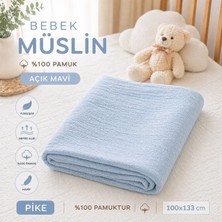 Home %100 Pamuk Bebek Müslin Pike – Yumuşak Dokulu ve Nefes Alan Konfor