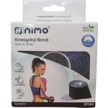 Montreal Nimo Kinesiyoloji Bandı 5CMX5M Siyah ( 3 Adet )