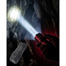 Die Grup Mini El Feneri 3 LED Güçlü Aydınlatma ve Type-C Şarj Özellikli
