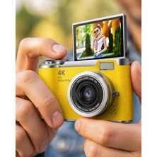 Tech Butiq Yüksek Çözünürlüklü 48 Mp Kamera 4K Video Çekim Selfie Vlog Fotoğraf Makinesi