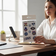 Telefon ve Tablet Için Yapışkanlı Stickere Nazar Tema