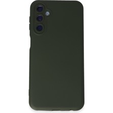 Newface Muratech New  Galaxy M34 5g Kılıf Nano Içi Kadife  Silikon - Koyu Yeşil
