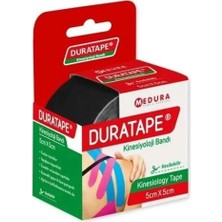 Montreal Duratape Kinesiyoloji Bandı Siyah 5 cm x 5 Metre ( 3 Adet )