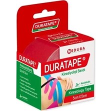 Montreal Duratape Kinesiyoloji Bandı Kırmızı 5 cm x 5 Metre ( 3 Adet )