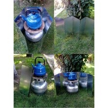 Özbience Kamp Ateşi Rüzgar Engelleyici Panel 5'li Set, Dayanıklı ve Pratik