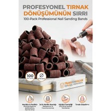 Uravas Store 100 Adet 13 mm Tırnak Zımparası Manikür Pedikür Yüzük Zımpara Seti 723052