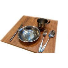 Özbience Paslanmaz Çelik Yemek Tabağı Seti, 17 Cm, 6'lı Paket