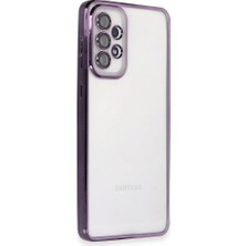 Newface Muratech New  Galaxy A33 5g Kılıf Razer Lensli Silikon - Mor