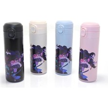 Özbience Renkli Anime Baskılı Paslanmaz Çelik Termos 385ML Şık ve Dayanıklı