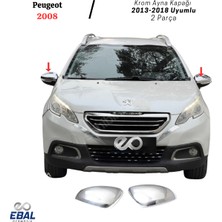 Ebal Oto Peugeot 2008 Krom Ayna Kapağı 2 Parça 2013-2018 Arası P.çelik