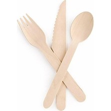 Özbience 4 Kişilik Ahşap Çatal Bıçak Seti, 12 Parça, Şık ve Dayanıklı Mutfak Takımı