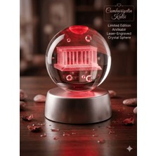 Allwin 3D Anıtkabir Kristal Küre Gece Lambası - Cumhuriyetin Kalbi Özel Seri Işıklı Dekor - Anıtkabit Hologram Cam Küre - Atatürk ve Türkiye Temalı Dekoratif Hediye