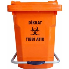 PremiumPort 60 Lt Metal Pedallı Tıbbi Atık Kovası, Güvenli ve Hygienik Kullanım