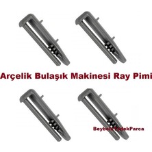 4 Adet Arçelik Üst Sepet Ray Arka Pim Bulaşık Makinesi Ray Arka Plastik