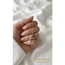 To Be Reborn Çelik Zirkon Taşlı Kolye Balonlu Kız