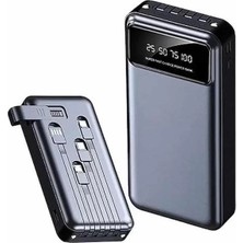 Nemere Ithalat Hızlı Şarj Özellikli 20.000 Mah Dijital Göstergeli USB Girişli Android ve Ios Uyumlu Powerbank