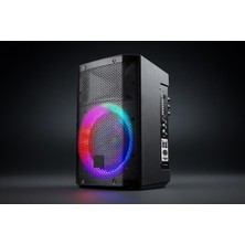 Sezy Partybox Bluetooth Hoparlör 8 Hoparlör, 60w Güç, Rgb Işık, Tws Destekli Enstrüman Girişli Hp-980 Siyah