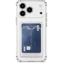 Piyasa Sepeti iPhone 17 Pro Max Kartlıklı Antişok Kılıf Şeffaf