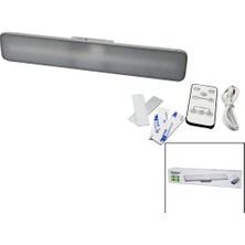 Die Grup Kumandalı - Zaman - Işık Gücü Ayarlı Metal Askılı - USB Şarjlı Lamba Fener 20SMD LED (5501)