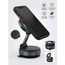 Plastora Home 360 Dönebilen Araç Içi Telefon Tutucu Vakumlu Magsafe Destekli Masa Üstü Duvar Halka Telefon Tutucu