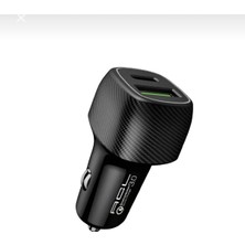 Acl 48W Hızlı Şarj Type-C ve USB Çıkışlı Araba Çakmaklık Şarj Aleti