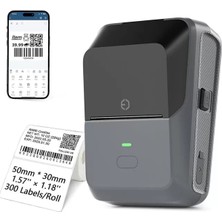 Sh Ticaret PM-29886 Çok Amaçlı Bluetooth Destekli Taşınabilir Akıllı Termal Etiket Yazıcısı