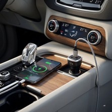 HiboTekno 51W Hızlı Araç Içi Şarj Cihazı 3 Girişli USB + Type-C Çakmaklık Şarjı Tüm Marka Telefonlar